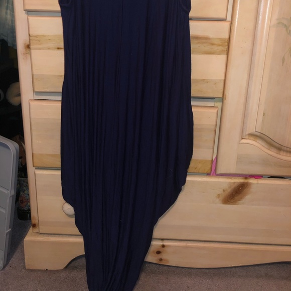 Navy blue super flowy ankle length dress! - Picture 4 of 5